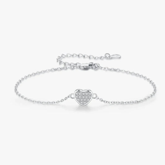 Silver Heart Bracelet